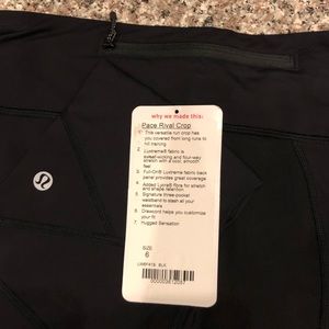 Lululemon Pace Rival crops